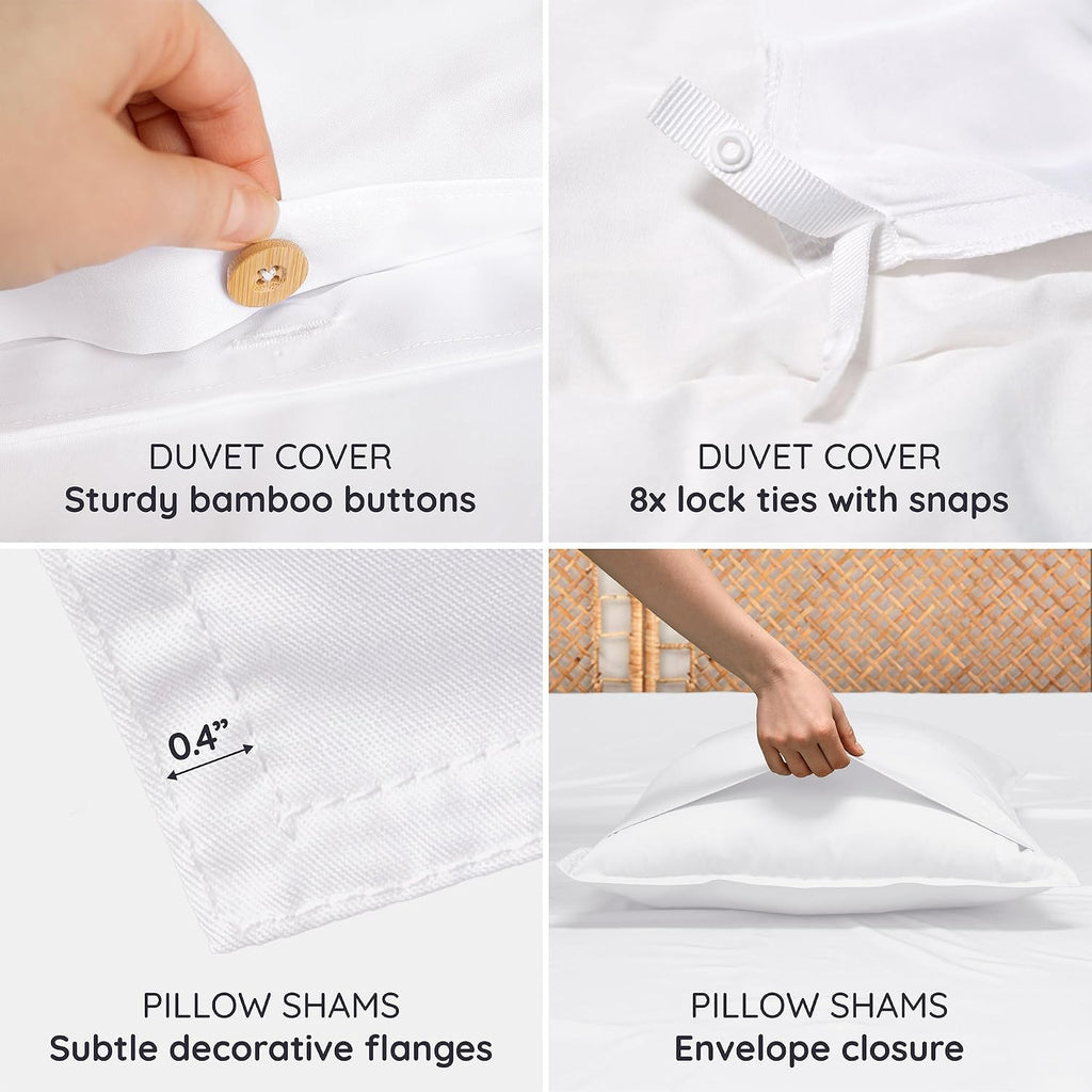 Luneabed™ Ultra-Soft Bamboo Lyocell Duvet Cover Set