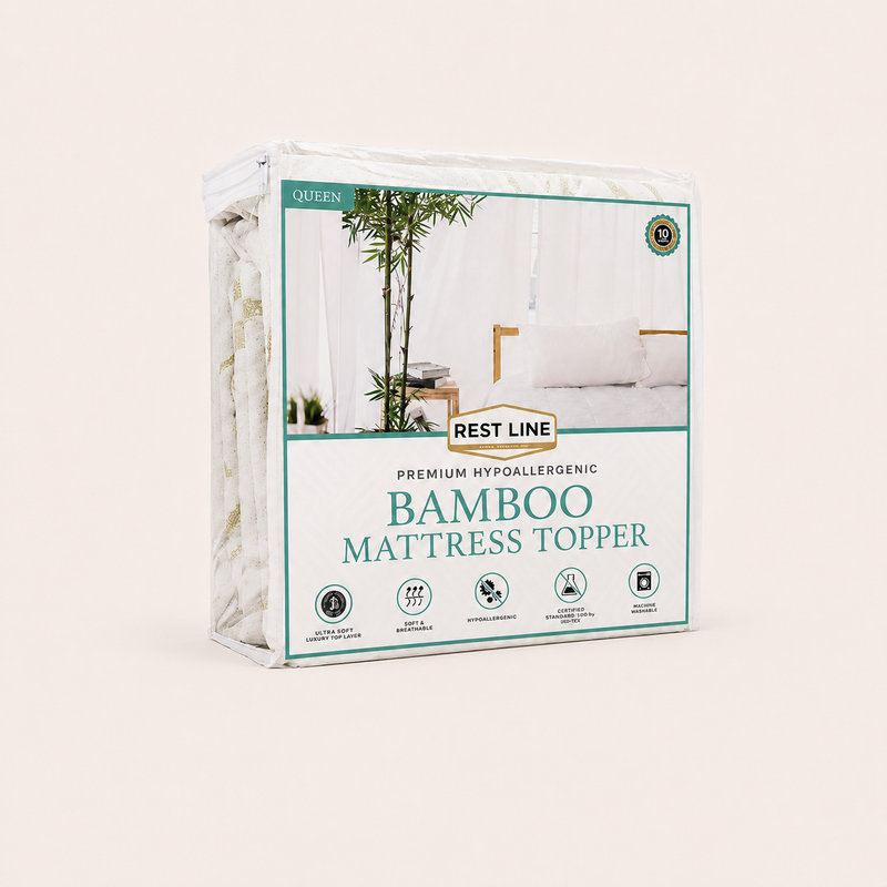 Luneabed™ 400GSM Bamboo Viscose Cooling Mattress Topper