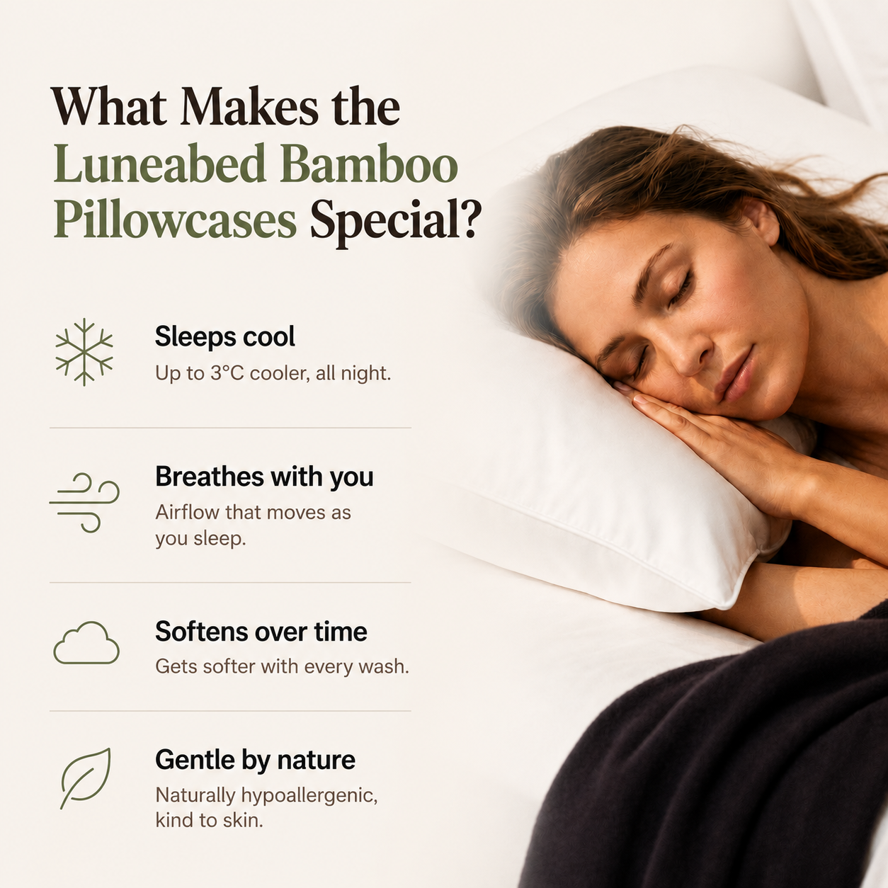 Luneabed™ Bamboo Viscose Pillowcases