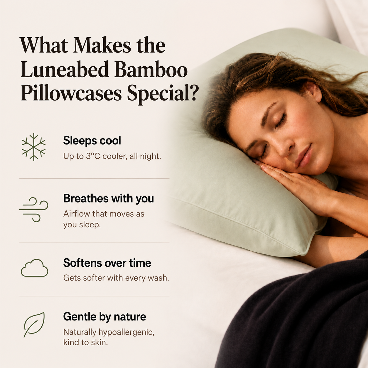 Luneabed™ Bamboo Viscose Pillowcases