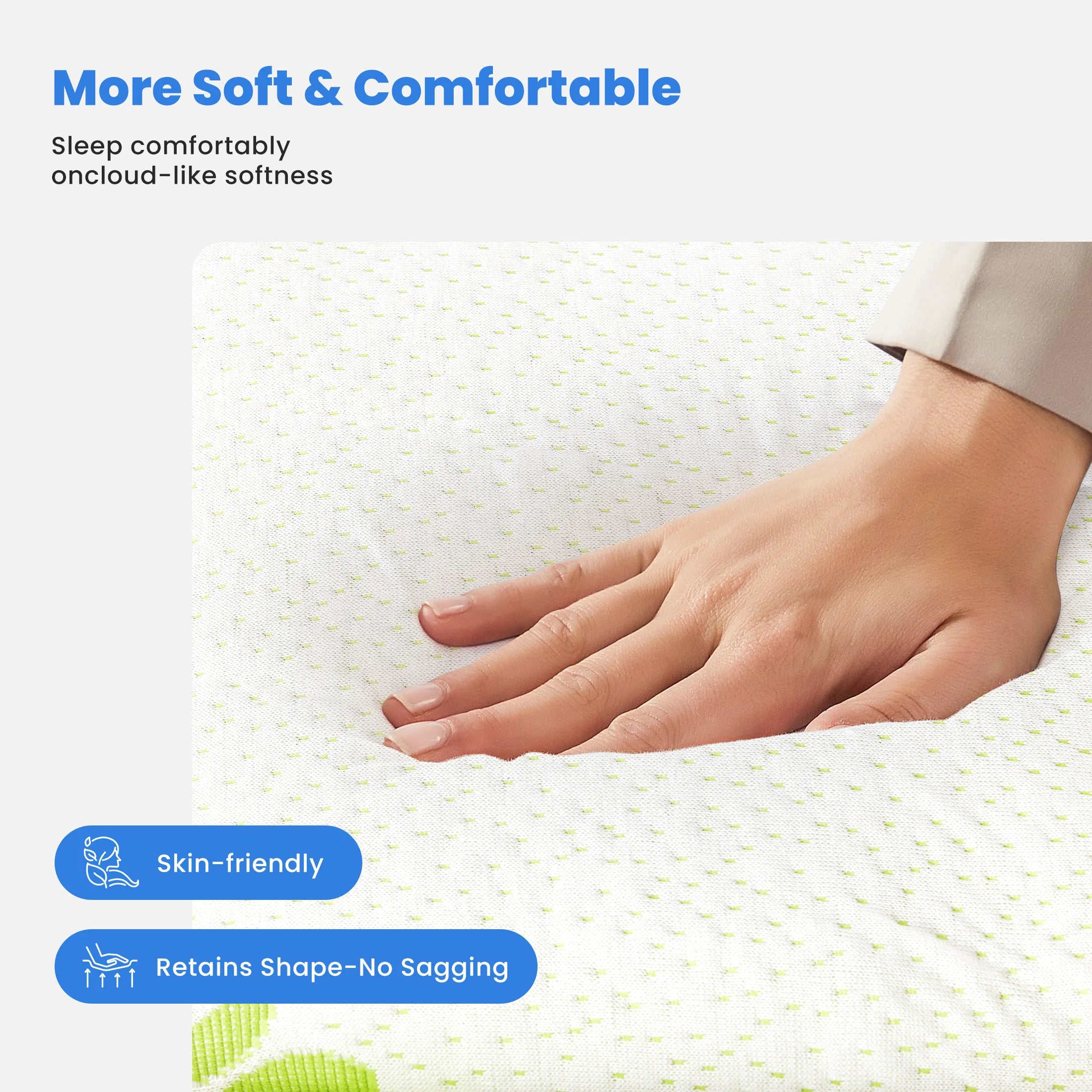 Luneabed™ 400GSM Bamboo Viscose Cooling Mattress Topper