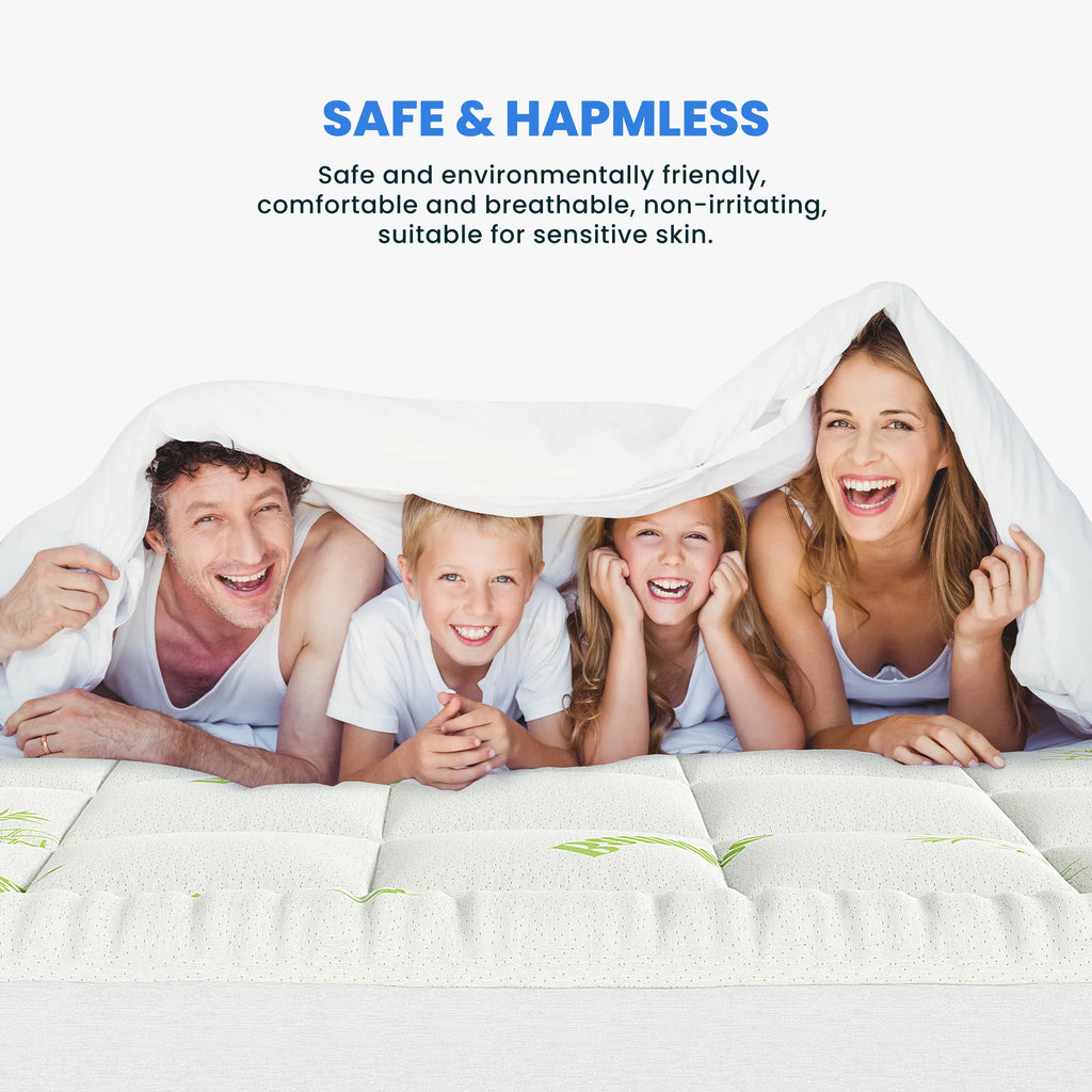 Luneabed™ 400GSM Bamboo Viscose Cooling Mattress Topper